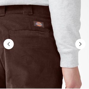 Dickies flat front corduroy pant.